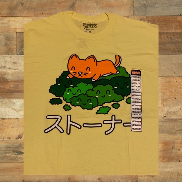 Spencer’s 420 Weed Shirt Kitties Anime Chibi Style Urban Outfitters BOTDF Scene - Picture 4 of 5